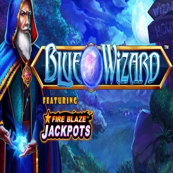 Try Blue Wizard Fire Blaze Jackpots slot by Rarestone Gaming on spinmayascasino.com – logo image