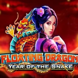 Floating Dragon Year of the Snake online game logo by Pragmatic Play on spinmayascasino.com